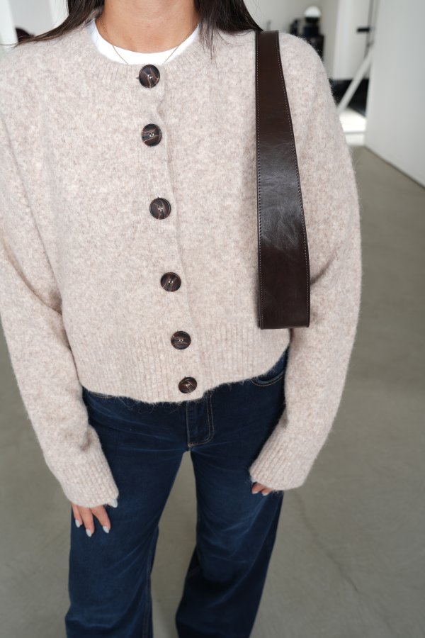 Bisiklet Yaka Yanları Yırtmaçlı Hırka