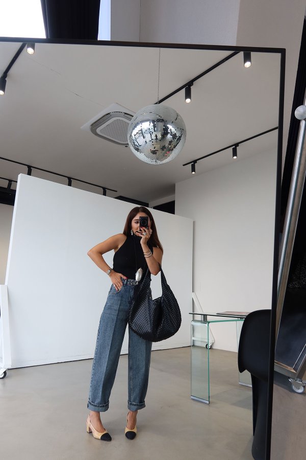 Paçası Lazer Kesikli Boyfriend Jean