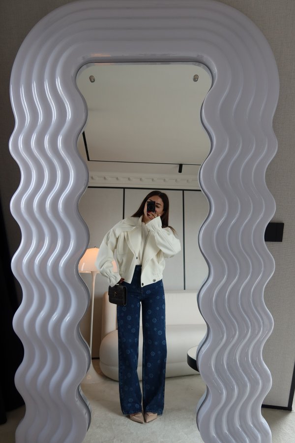 Kolları ve Beli Lastikli Ceket