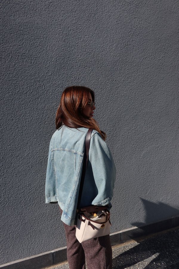 Çift Cepli Denim Panço