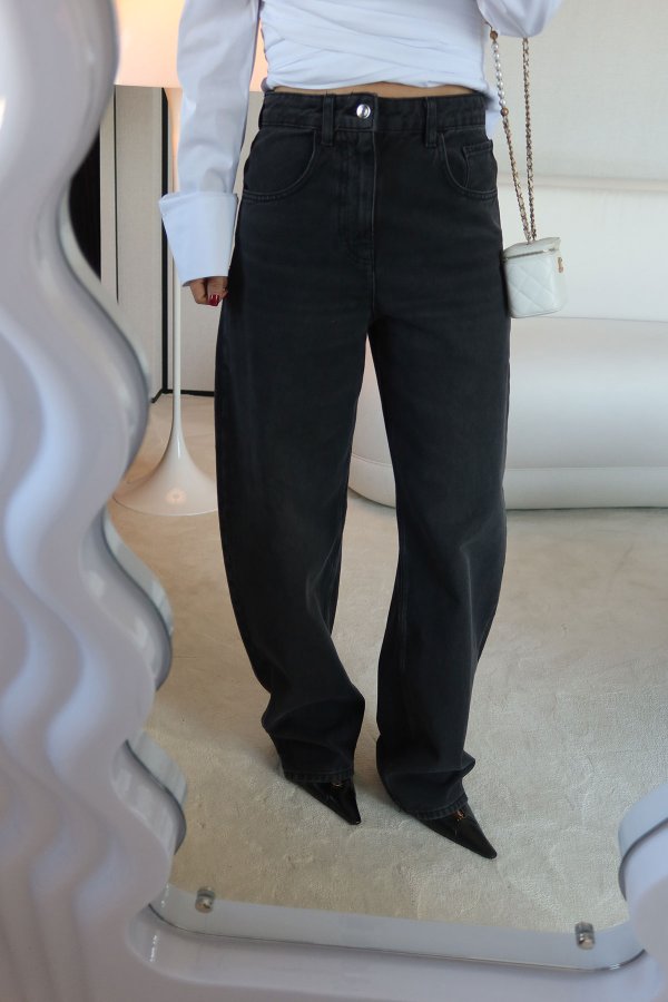 Yüksek Bel Balon Jean