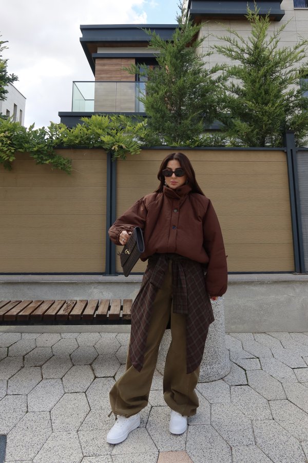 Bel Detaylı Kargo Cepli Pantolon