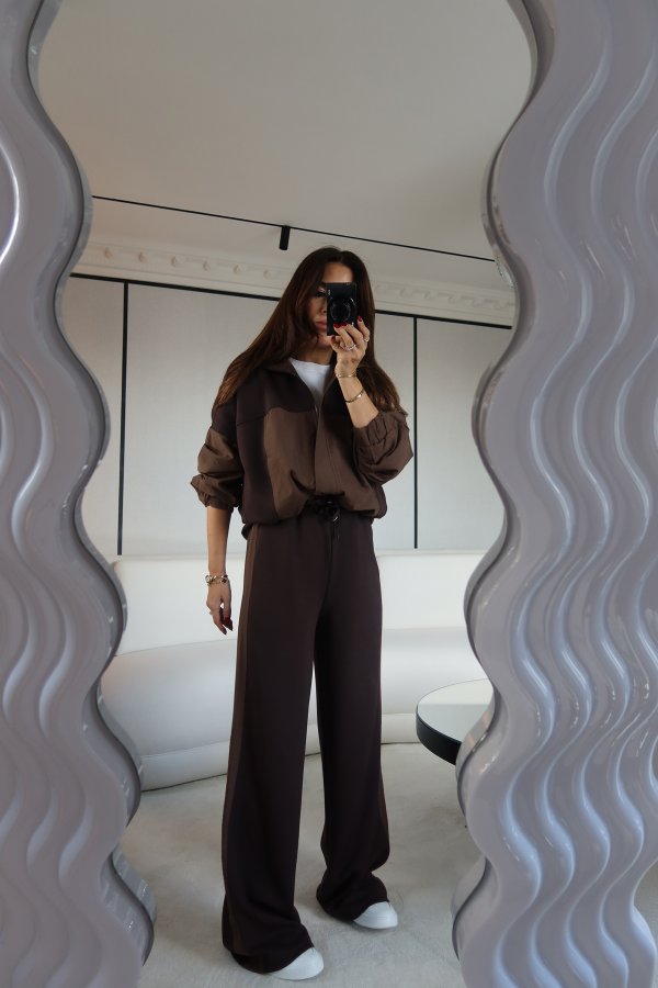 Garnili Parça Detaylı Modal Sweat Eşofman Alt Takım