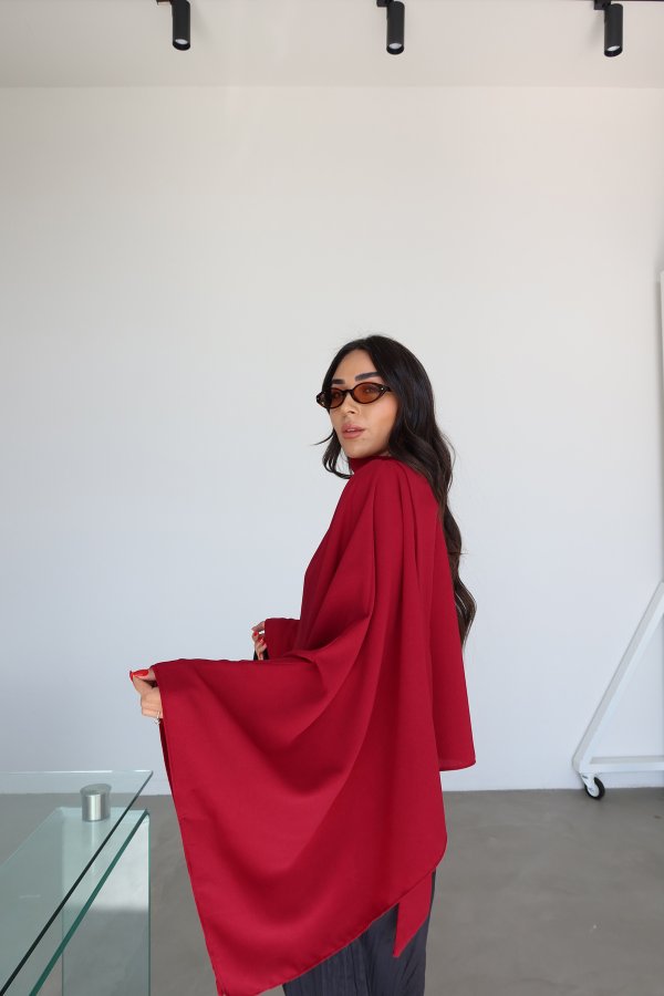 Yarasa Kol Boyundan Bağlamalı Bluz