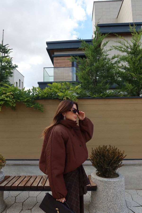 Tok Dokulu Şişme Mont