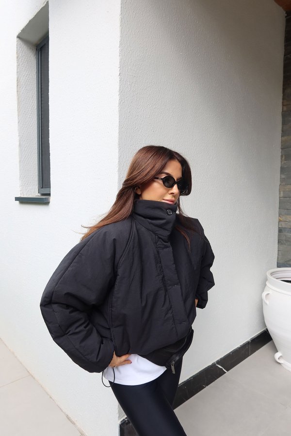 Tok Dokulu Şişme Mont