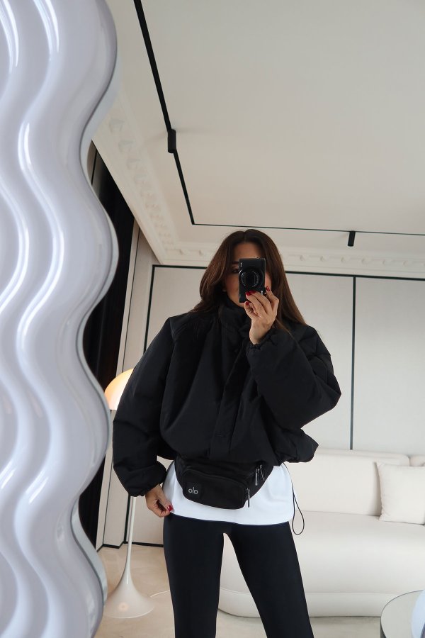 Tok Dokulu Şişme Mont