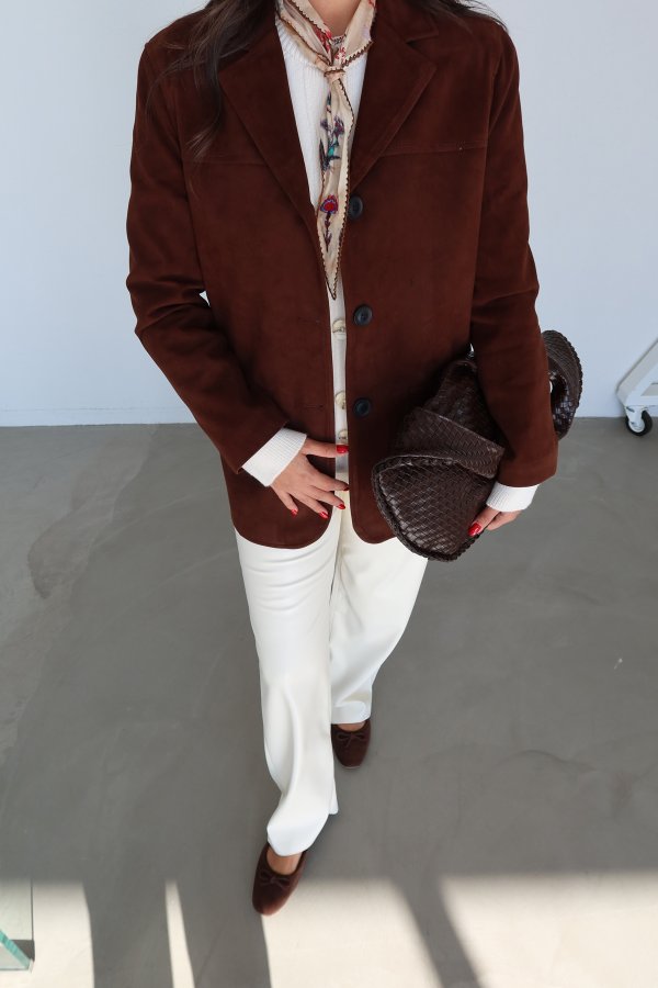 Çift Cepli Süet Ceket