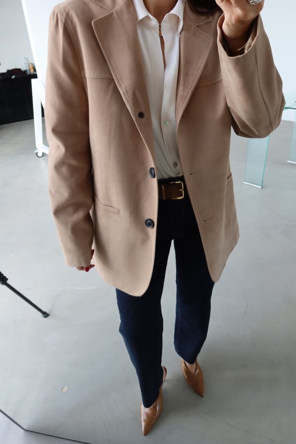 Çift Cepli Süet Ceket