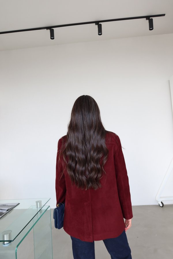 Çift Cepli Süet Ceket