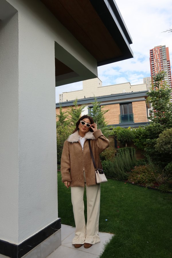 Paçası Fırfırlı Wideleg Jean