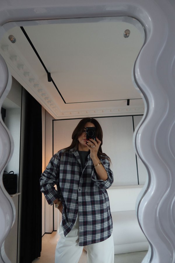 Küçük Kareli Ekoseli Gömlek