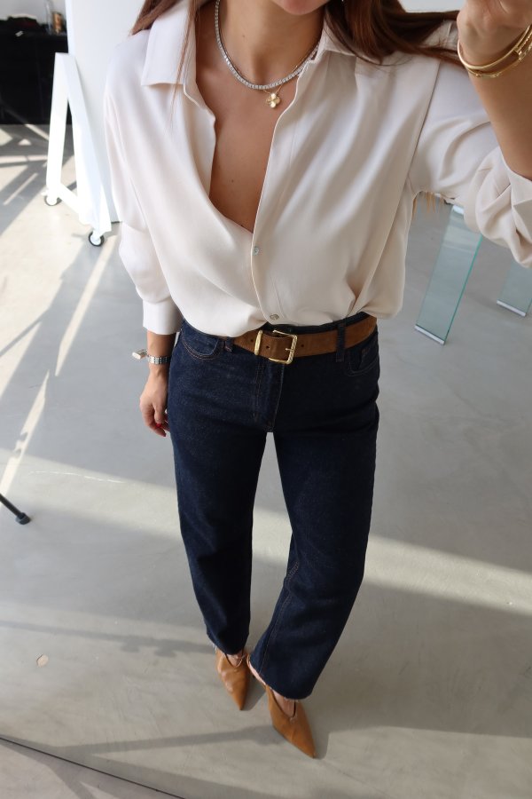 Önü Kısa Arkası Uzun Basic Gömlek