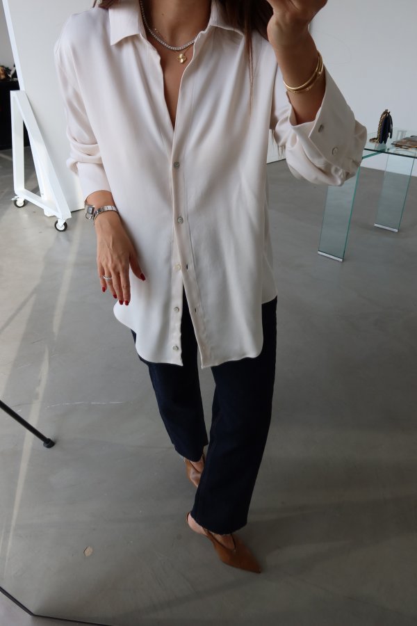 Önü Kısa Arkası Uzun Basic Gömlek
