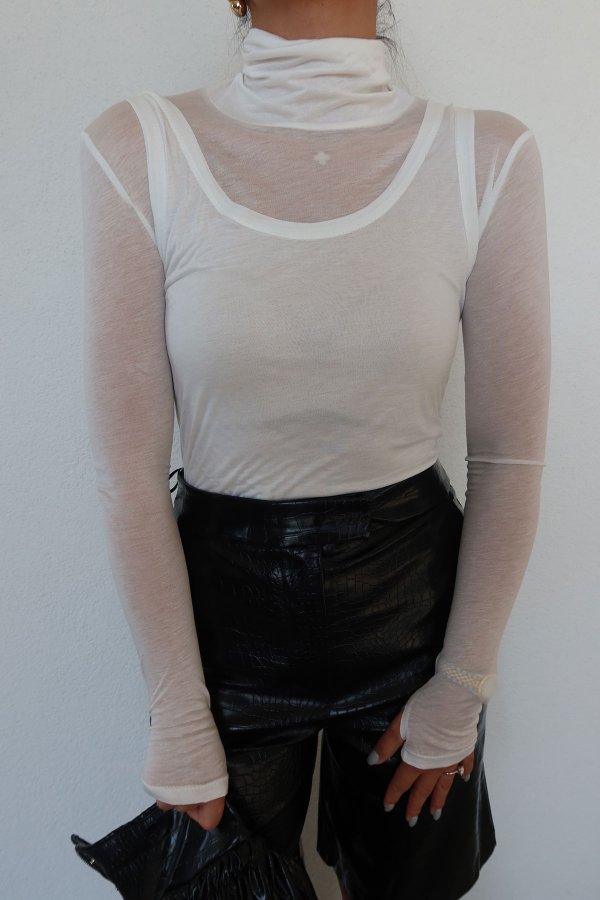 Dik Yaka İnce Atlet Bluz İkili Takım