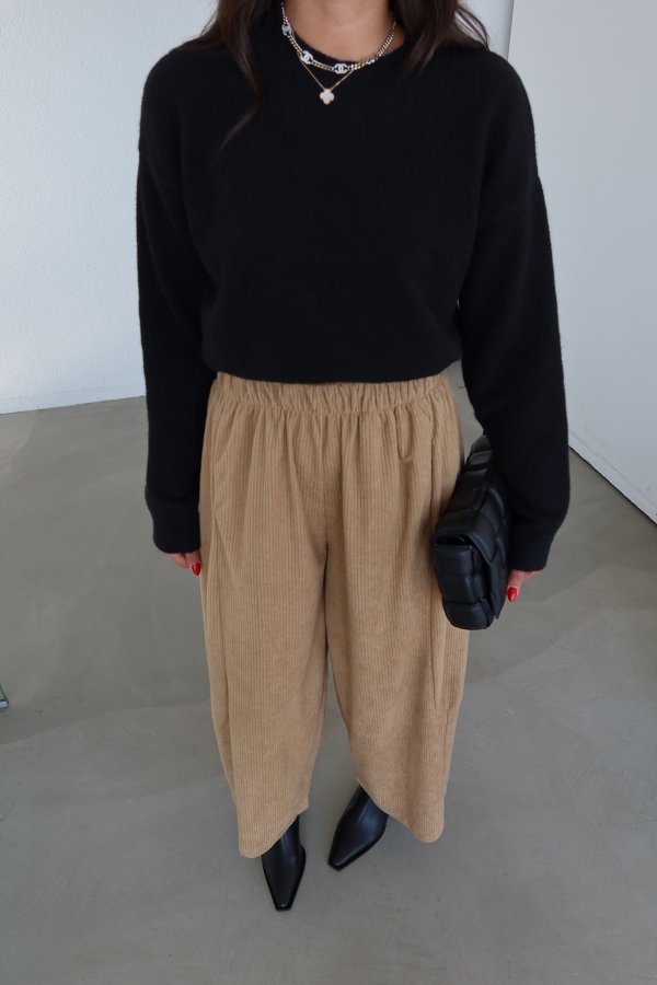 Fitilli Geniş Kalıp Pantolon