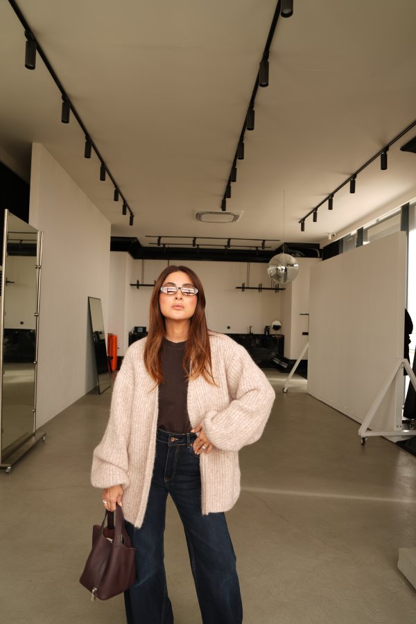 Balon Kol Dökümlü Hırka