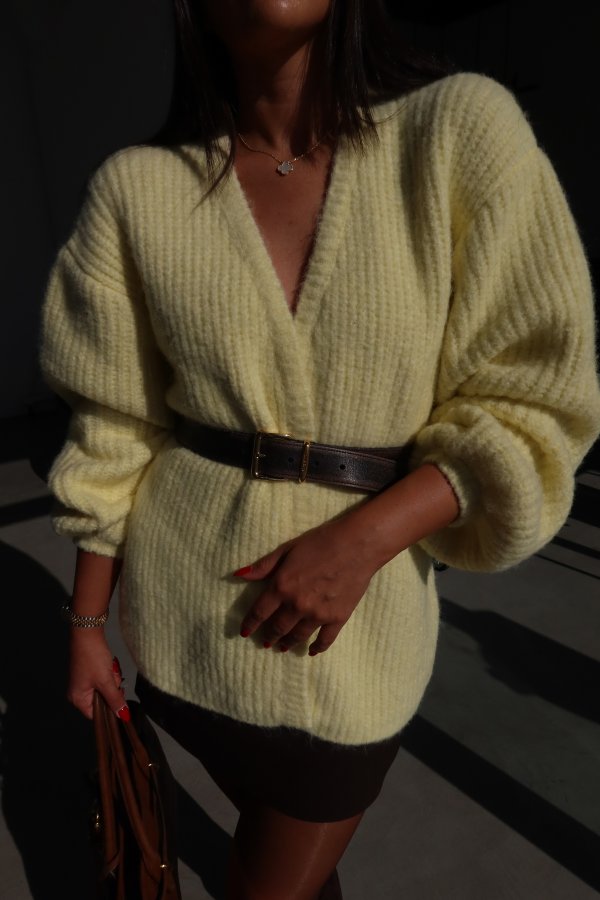 Balon Kol Dökümlü Hırka