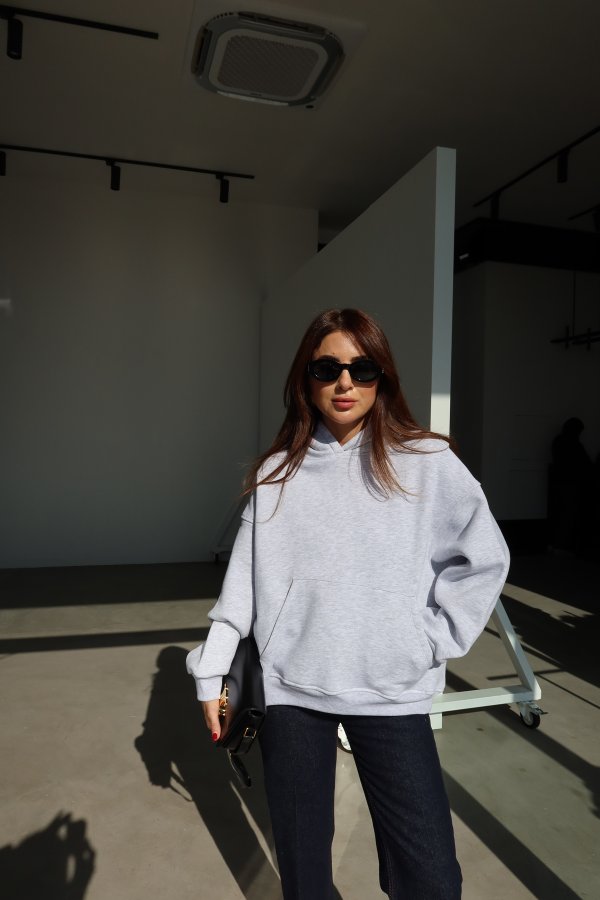 Kanguru Cepli Kapişönlü Sweatshirt