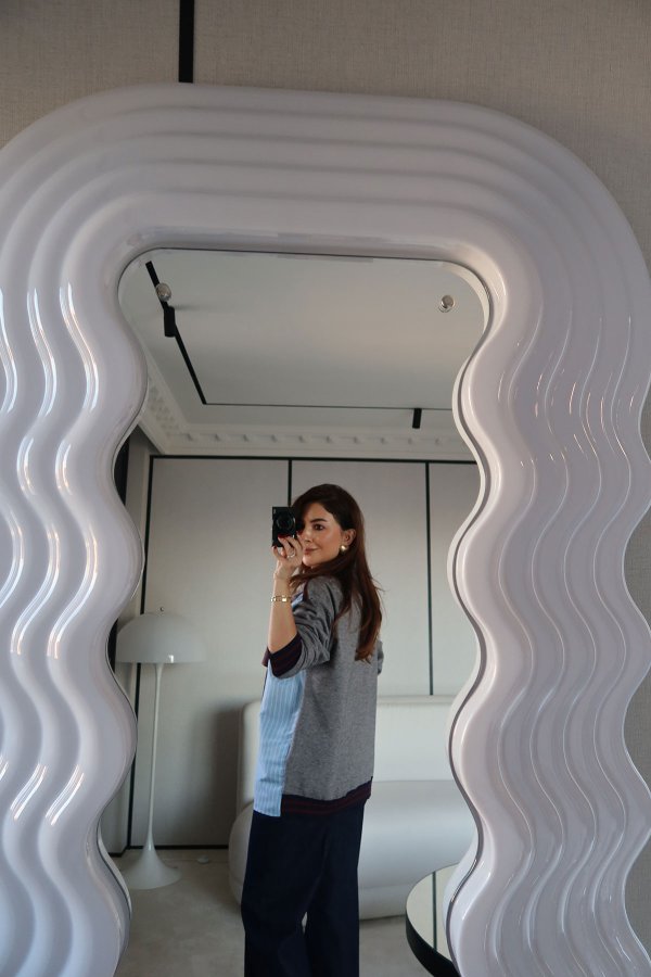 Kazak Detaylı Çizgili Gömlek