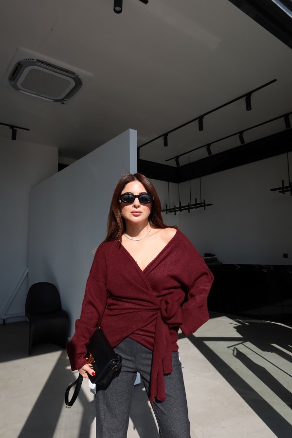 Kruvaze Bağlamalı Kazak