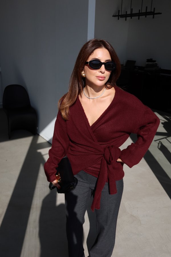 Kruvaze Bağlamalı Kazak