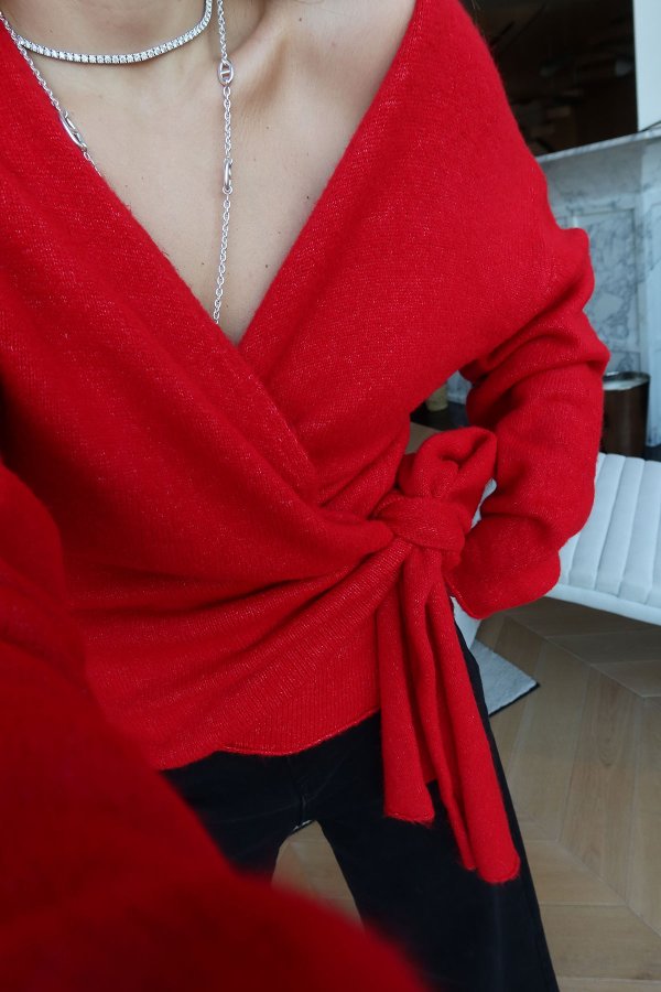 Kruvaze Bağlamalı Kazak