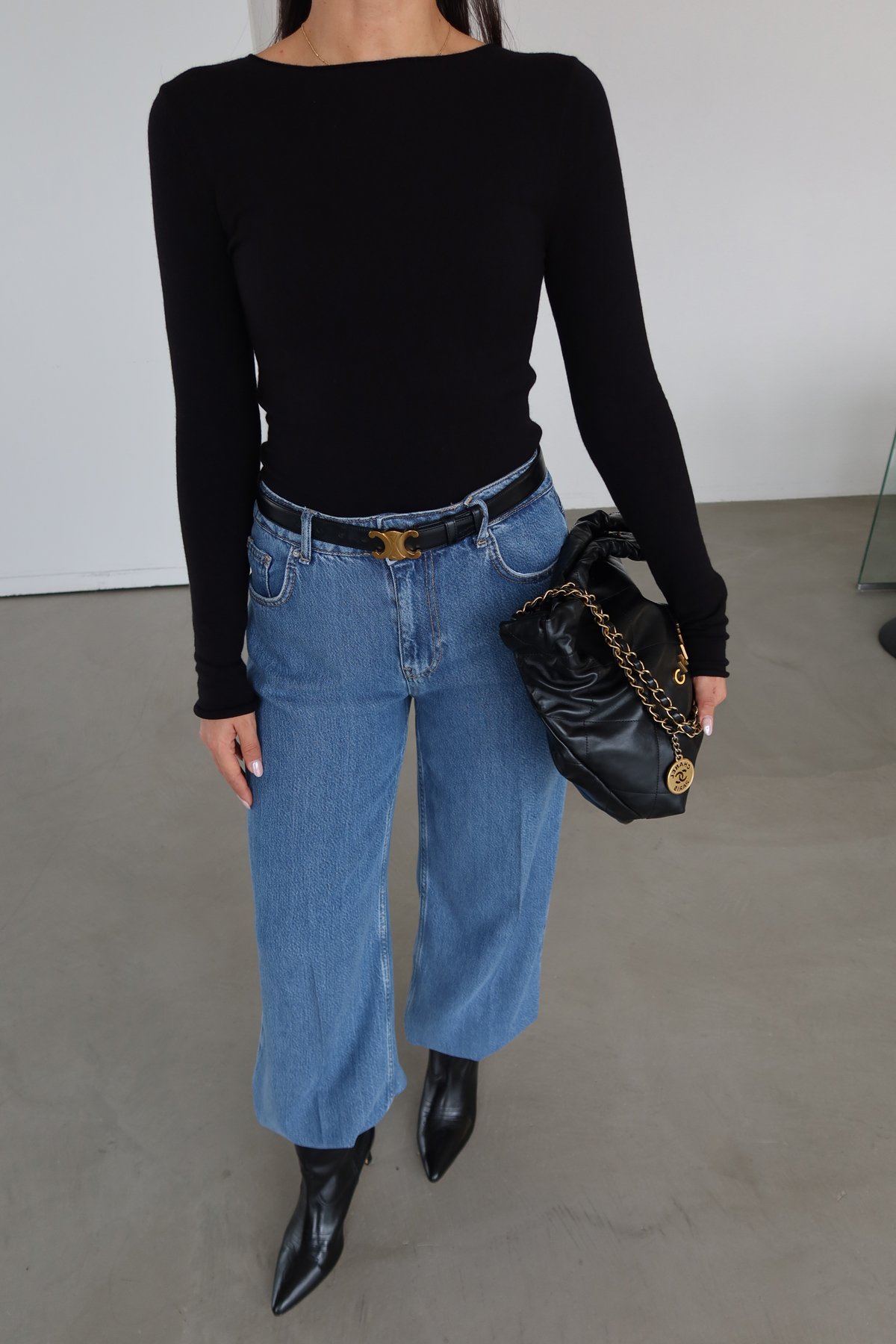 Kayık Yaka Kaşmirli Triko