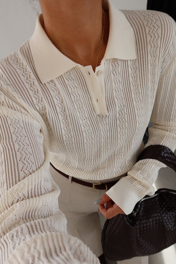 Polo Yaka Ajurlu Triko