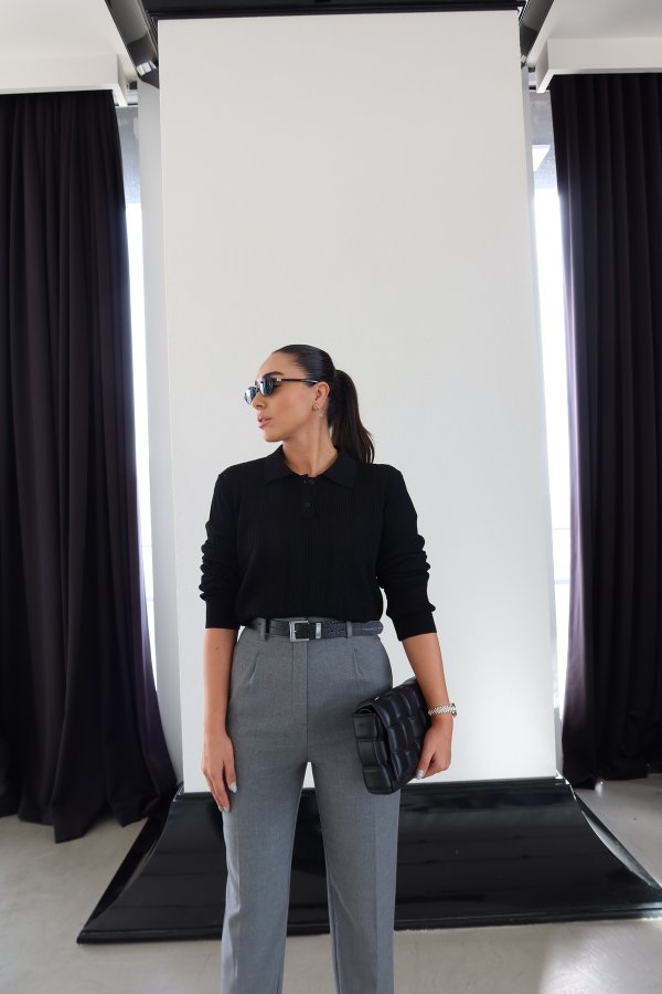 Polo Yaka Ajurlu Triko