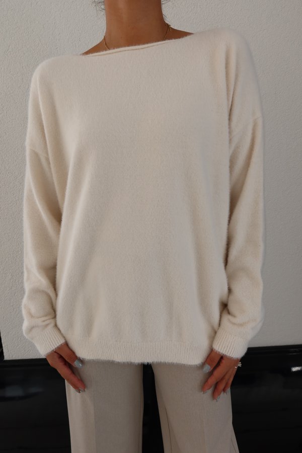 Tek Omuzu Düşük Kırçırlı Triko