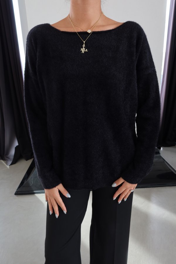 Tek Omuzu Düşük Kırçırlı Triko