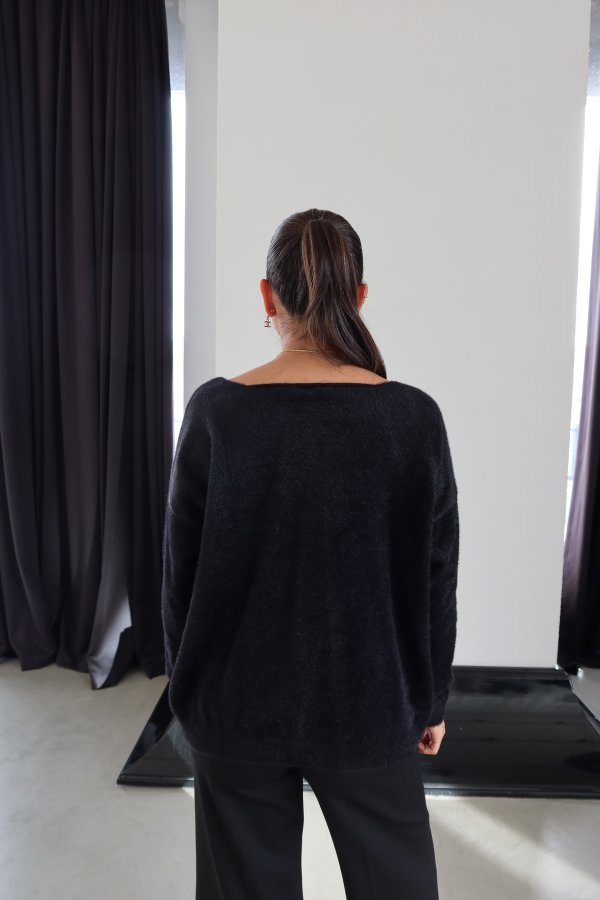 Tek Omuzu Düşük Kırçırlı Triko