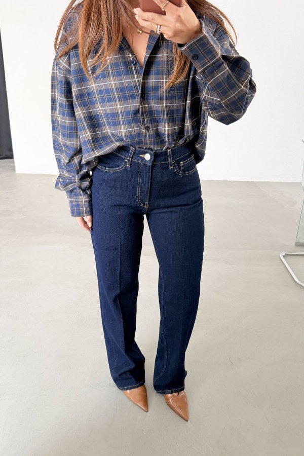 Yüksek Bel Düz Kesim Jean