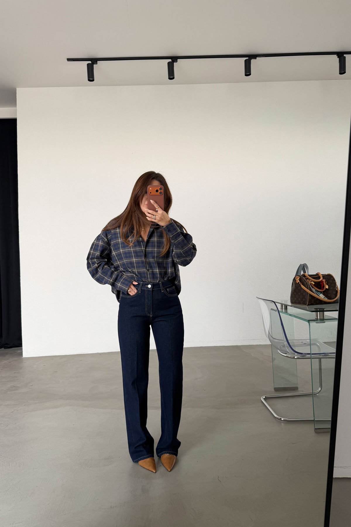 Yüksek Bel Düz Kesim Jean