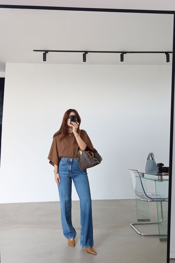 Yüksek Bel Düz Kesim Jean