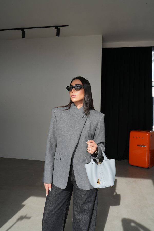 Hakim Yaka Kruvaze Ceket