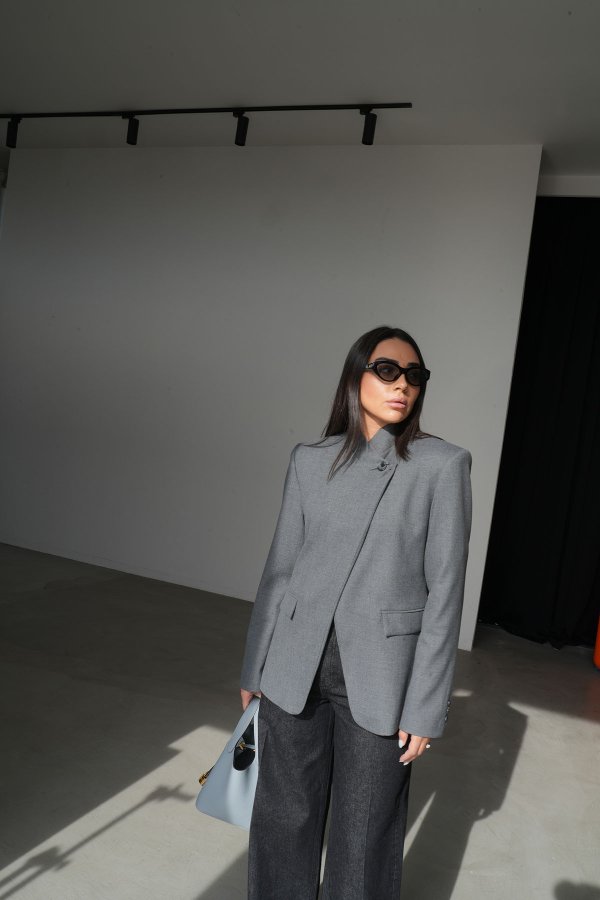 Hakim Yaka Kruvaze Ceket