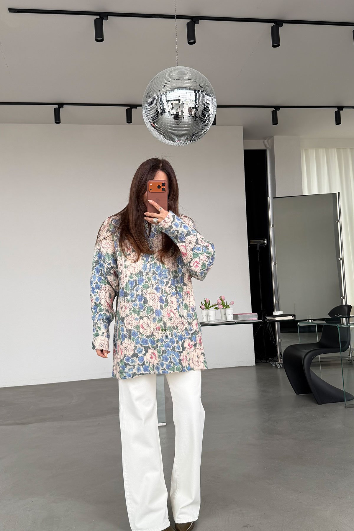 Kuş Gözü Bağlamalı Jean