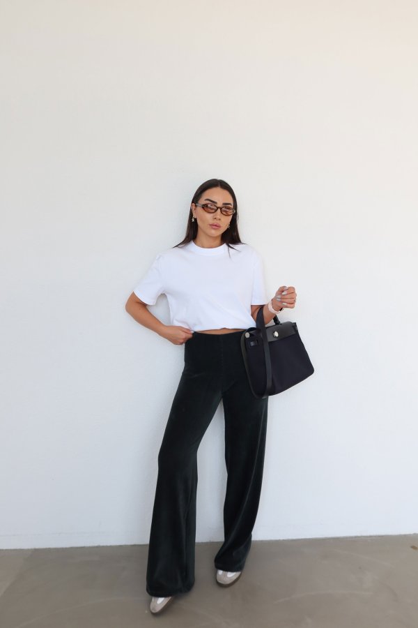 Kendinden Fitilli Kadife Pantolon