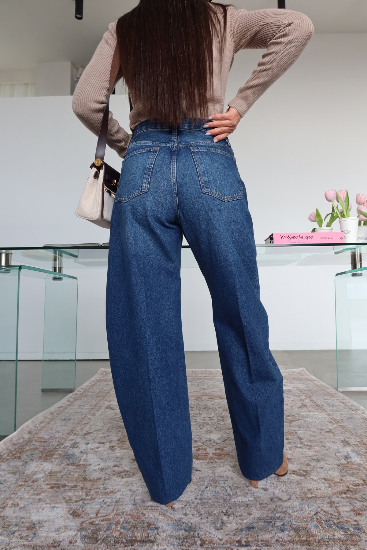 Taşlamalı Tappered Jean