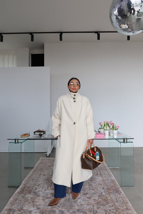 Dik Yak Uzun Kaşe Kaban