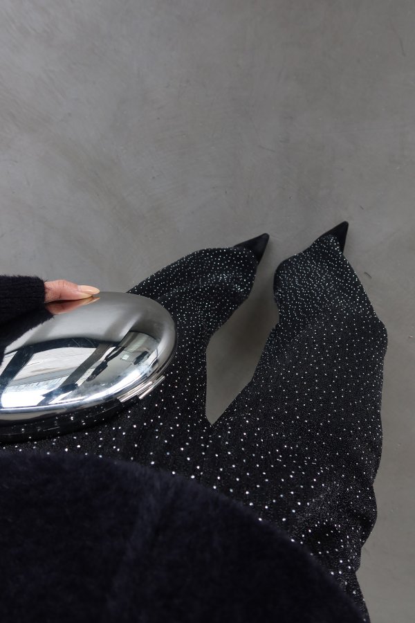 Beli Lastikli Taşlı Pantolon