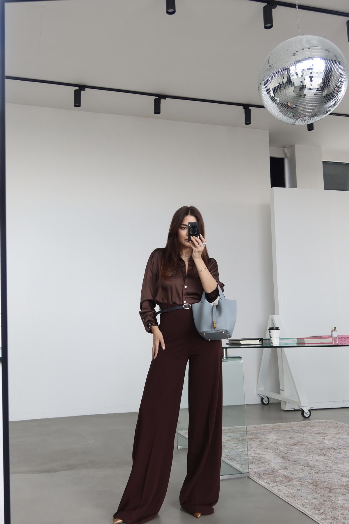 Yüksek Bel Ekstra Bol Paça Palozzo Pantolon