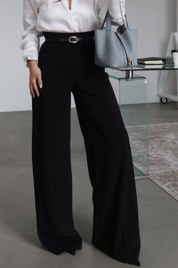 Yüksek Bel Ekstra Bol Paça Palozzo Pantolon