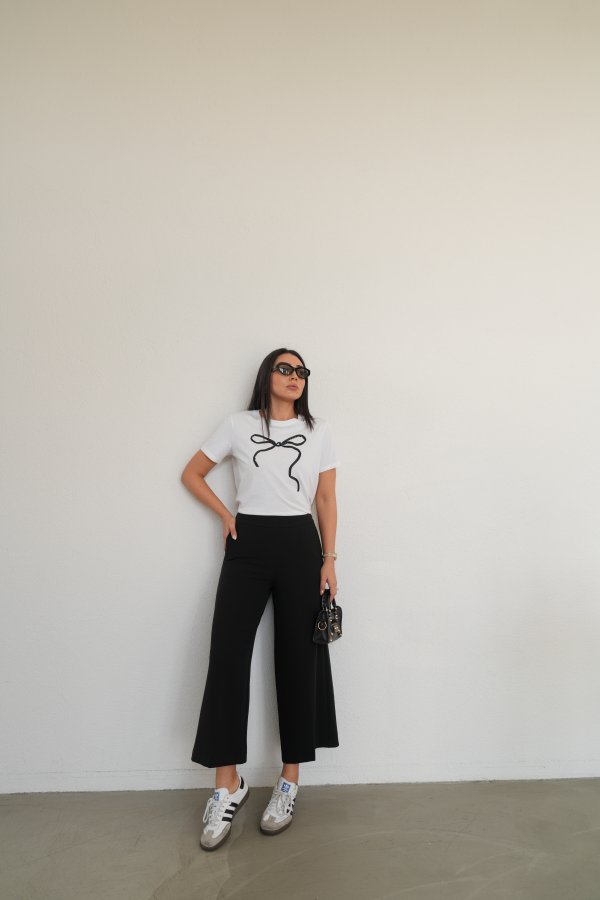 Yandan Fermuarlı Kumaş Pantolon