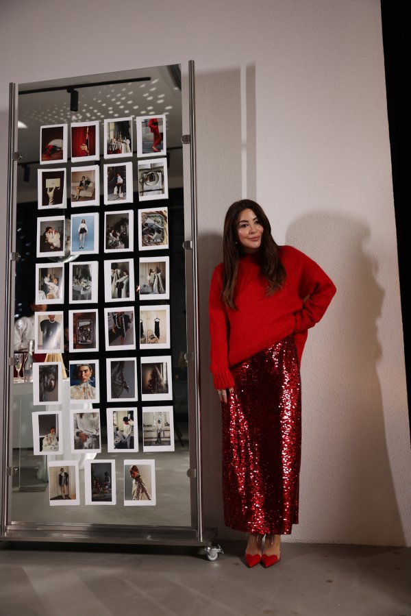 Pul Payetli Midi Boy Etek