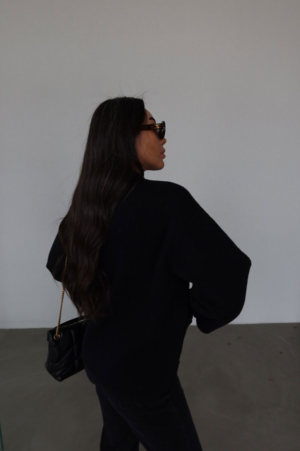 Hakim Yaka Çift Cepli Düğmeli Hırka