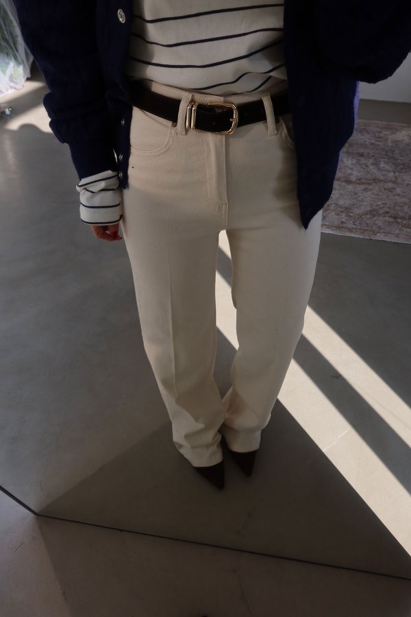 Kemerli Straight Fit Jean