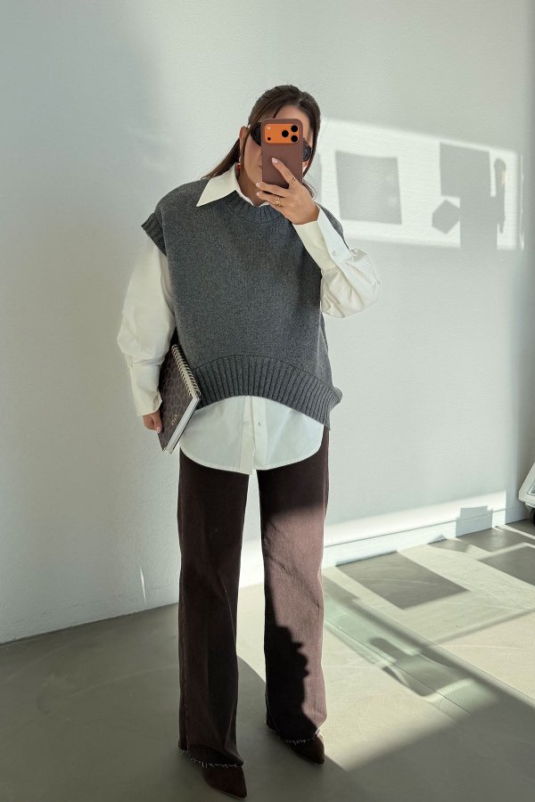 Verev Kesim Oversize Süveter